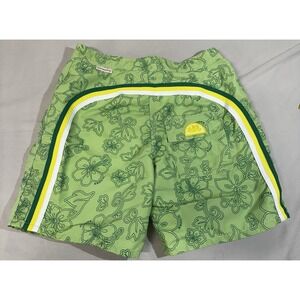 Green Floral Sundek 32 Rainbow Beach Swim Shorts Trunks Factory Sample